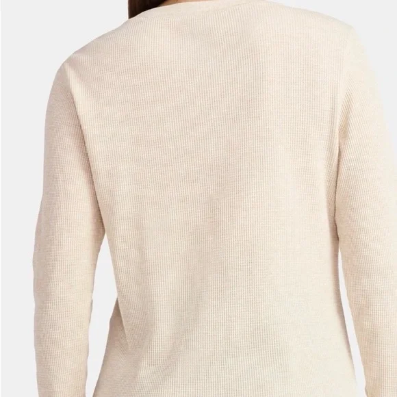 Top thermal womens new size M 8-10 cotton polyester Time and Tru - Picture 3 of 4